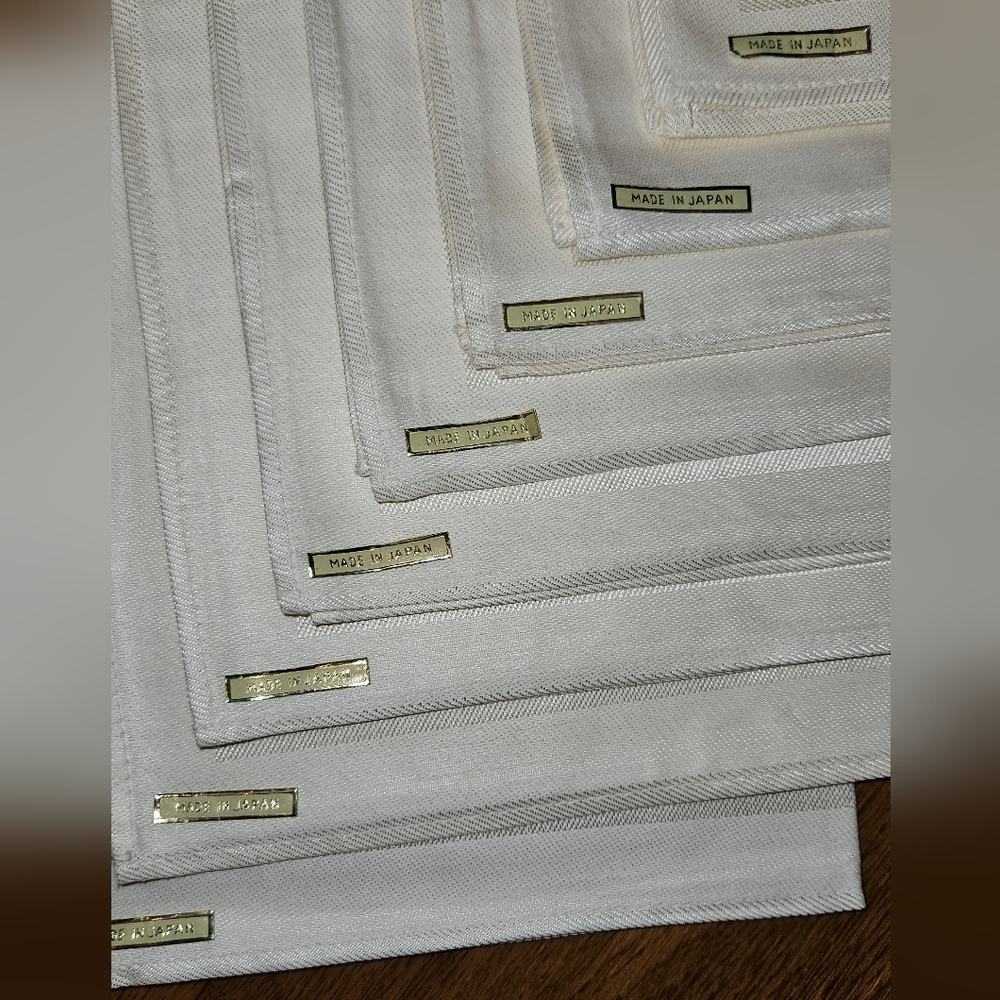 Imported from Japan Damask Washable Cloth 8 pc Napkin Set VINTAGE.